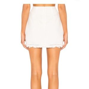 savana frayed hem skirt